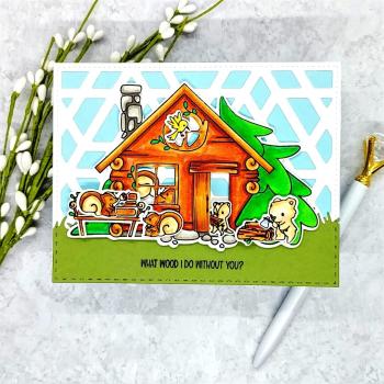 LDRS-Creative Log Cabin Pocket Pals Clear Stamps