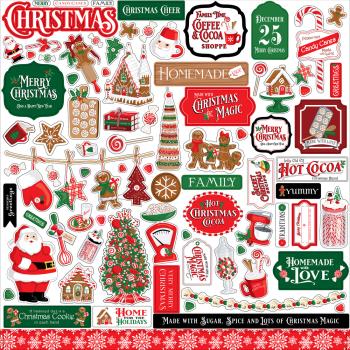 Carta Bella "Christmas Cheer 12x12 Inch" 12x12" Element Stickers