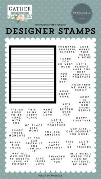 Carta Bella "Letterboard & Phrases" Stempelset - Clear Stamp-Set