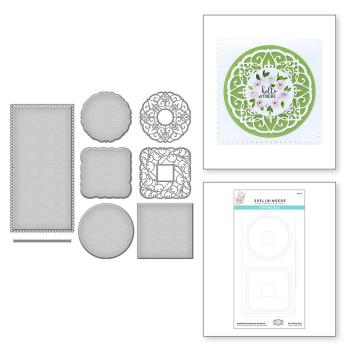 Spellbinders Die "Scalloped Symphony Notecard Etched" Stanzschablone