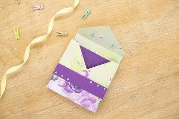 Crafters Companion - Sage & Purple Pearl 12x12 Inch Pearl Pad  -  Paper Pack