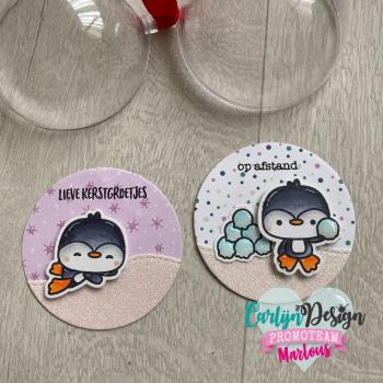 Carlijn Design Pinguin Puck   Clear Stamps - Stempel 