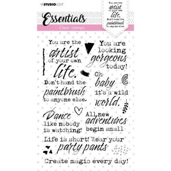 Studio Light - Clear Stamp Essentials clear stamp You are an artist nr.121