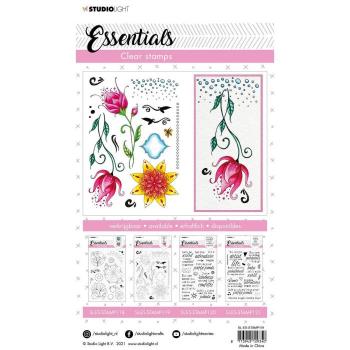 Studio Light - Clear Stamp Essentials clear stamp Quirky long flowers nr.119