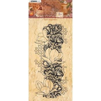 Studio Light - Clear Stamp Warm - cozy clear stamp Lace magnolias nr.107