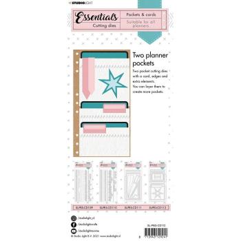 Studio Light Die Cut - Stanze - Planner essentials cutting die Pocket and label star nr.112