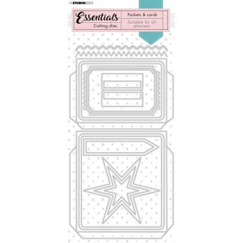 Studio Light Die Cut - Stanze - Planner essentials cutting die Pocket and label star nr.112