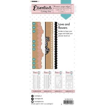 Studio Light Die Cut - Stanze - Planner essentials cutting die Edges long flowers nr.110