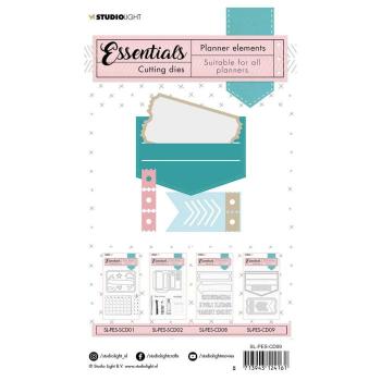 Studio Light Die Cut - Stanze - Essentials stanzschablone planner Label pocket Nr.09