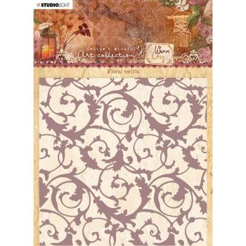 Studio Light -  Warm - cozy embossing folder Floral swirls nr.07