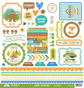 Doodlebug Design Great OutdoorsThis & That Stickers 