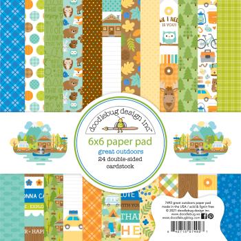 Doodlebug Design "Great Outdoors" 6" Paper Pack  - Designpapier 