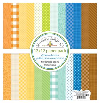 Doodlebug Design "Great Outdoors " 12" Paper Pack  - Designpapier 