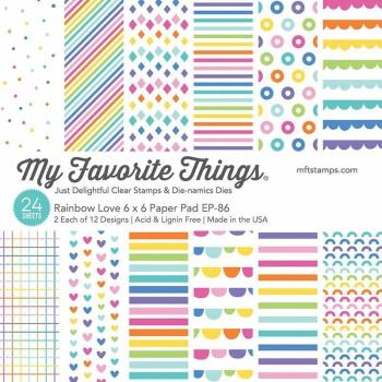 My Favorite Things Rainbow Love 6x6 Inch Paper Pad