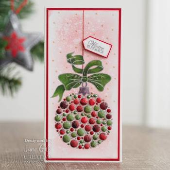 Woodware are Bubble Bauble and Ribbon Clear Stamp (JGS774)  Clear Stamps - Stempel 