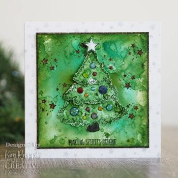 Woodware Festive Fuzzies Christmas Tree   Clear Stamps - Stempel 