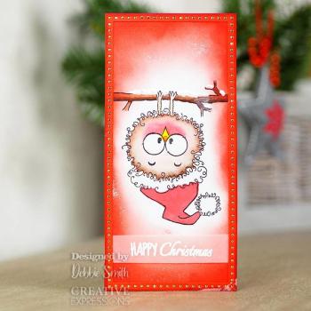 Woodware Festive Fuzzies Robin   Clear Stamps - Stempel 