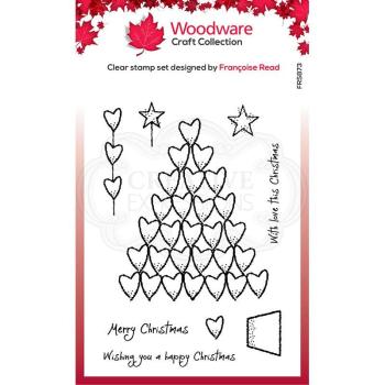 Woodware Heart Tree   Clear Stamps - Stempel 