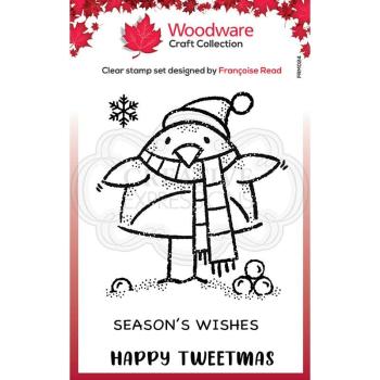 Woodware Tweetmas Robin   Clear Stamps - Stempel 