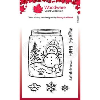 Woodware Snow Jar   Clear Stamps - Stempel 