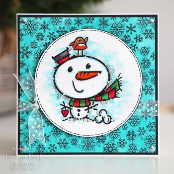 Woodware Snowflake Flurry   Clear Stamp - Stempel 