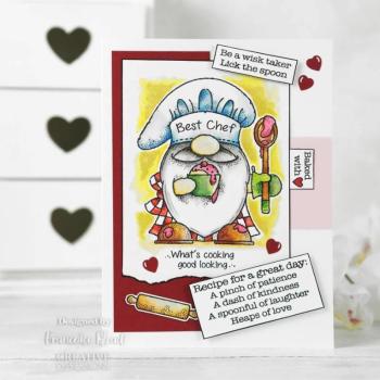 Woodware Gnome Chef   Clear Stamps - Stempel 