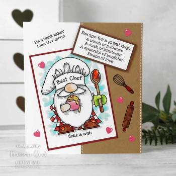 Woodware Gnome Chef   Clear Stamps - Stempel 