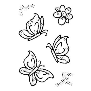 Woodware Little Butterflies   Clear Stamps - Stempel 