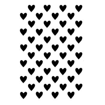 Woodware Mini Heart Background   Clear Stamp - Stempel 