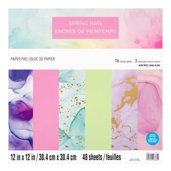 Craft Smith "Spring Inks" 12x12" Paper Pad