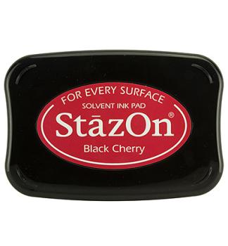 Tsukineko StazOn Inkpad - Black Cherry   - Permanent Stempelkissen