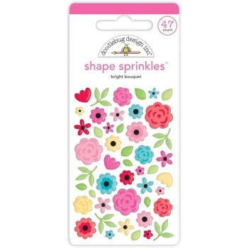 Doodlebug Design Bright Bouquet Shape Sprinkles 