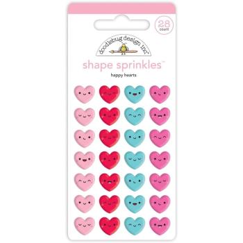 Doodlebug Design Happy Hearts Shape Sprinkles 