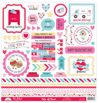 Doodlebug Design Lots of Love This & That Stickers 