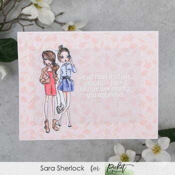 Picket Fence Studios Girls Find Your Tribe  Clear Stamps 