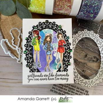 Picket Fence Studios Girls Find Your Tribe  Clear Stamps 