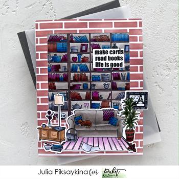 Picket Fence Studios More Books are Friends Clear Stamps