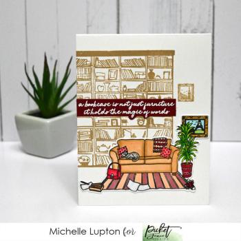 Picket Fence Studios More Books are Friends Clear Stamps