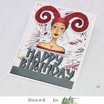 Picket Fence Studios Aries Girl Clear Stamps