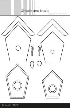 Simple and Basic " Bird Houses Cutting " Stanze -  Die