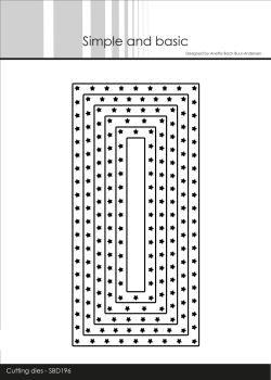 Simple and Basic " Star Framed Mini Slim Cutting " Stanze -  Die