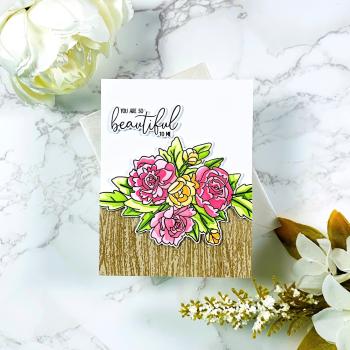 LDRS-Creative Joyful Blooms 4x6 Inch Clear Stamps