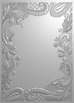 Gemini Swirling Lace 3D Embossing Folder - Prägeschablone - Wirbelde Spitze