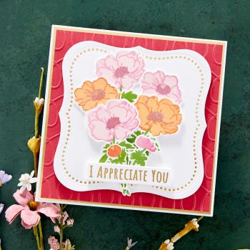 Spellbinders Stempelset "Layered Anemones"