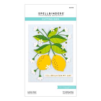 Spellbinders Die "Lemon Zest Etched" Stanzschablone