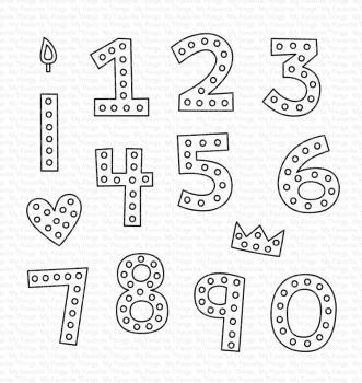My Favorite Things Stempelset "Hip Hip Yay Numbers" Clear Stamp Set
