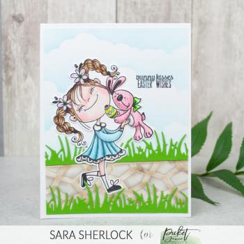 Picket Fence Studios Bunny Dear 4x4 Inch Clear Stamps