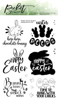 Picket Fence Studios Eastertime 4x6 Inch Clear Stamps