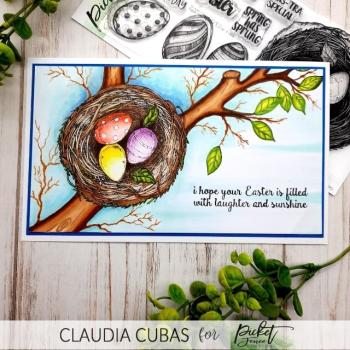 Picket Fence Studios Eggs-tra Special Easter 4x8 Inch Clear Stamps