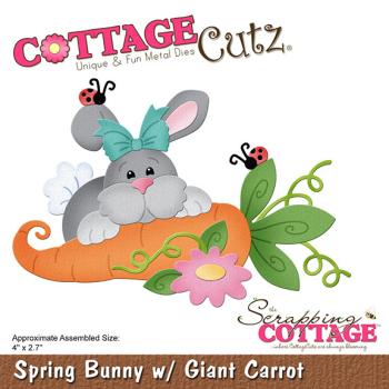Scrapping Cottage Die - Spring Bunny w/ Giant Carrot